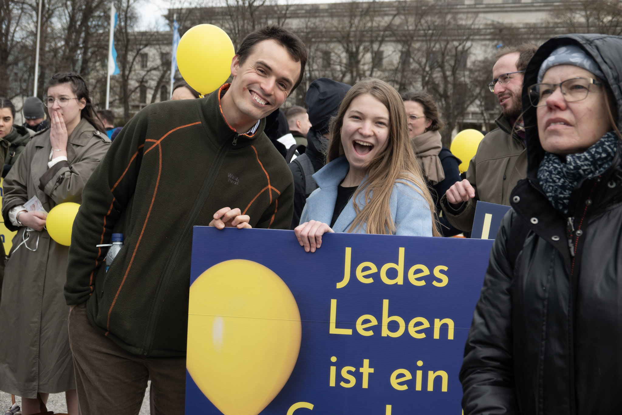 Teilnehmer vom Marsch fürs Leben in München 2023