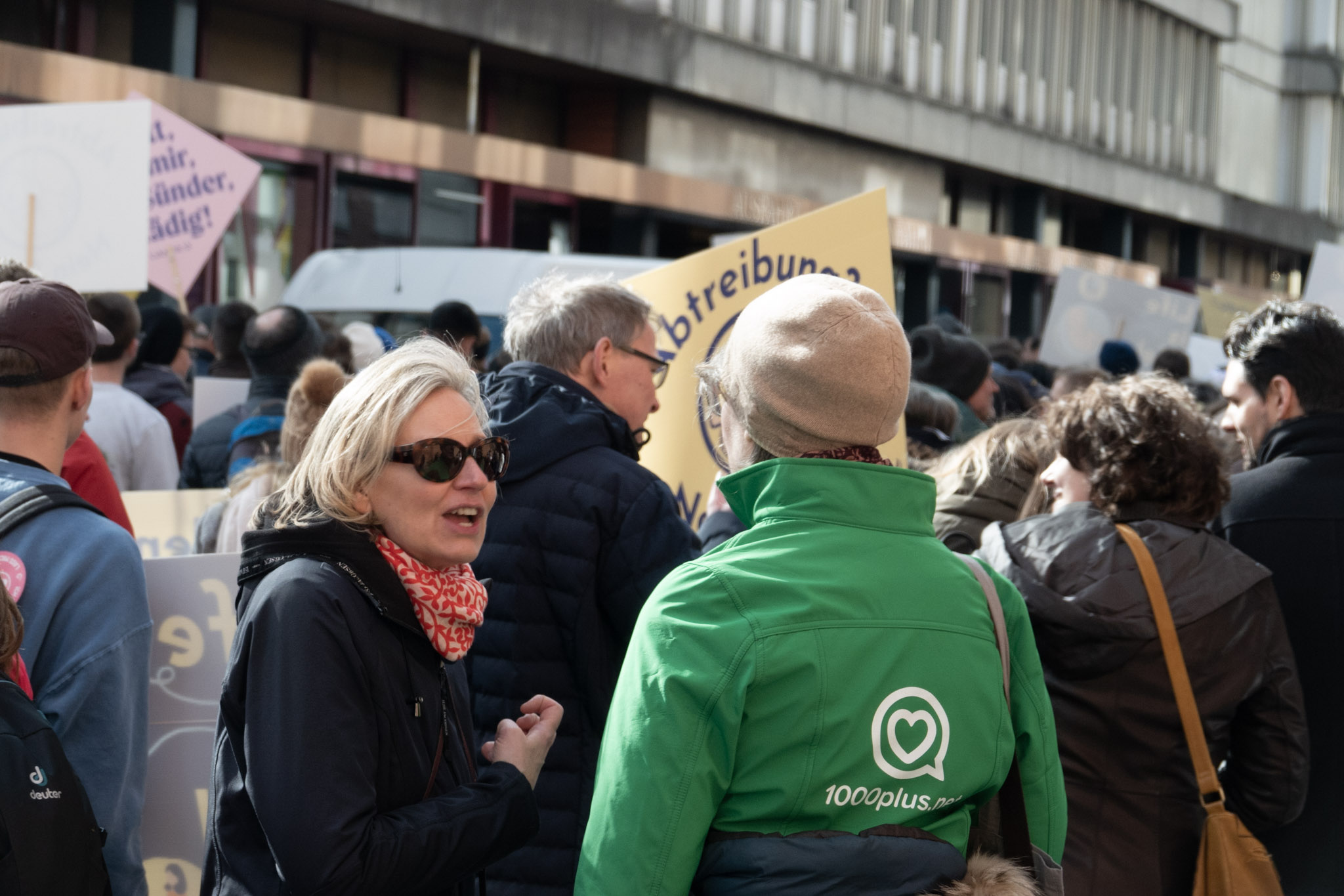 Lifefluencer-Aktion beim Marsch fürs Leben in München 2023