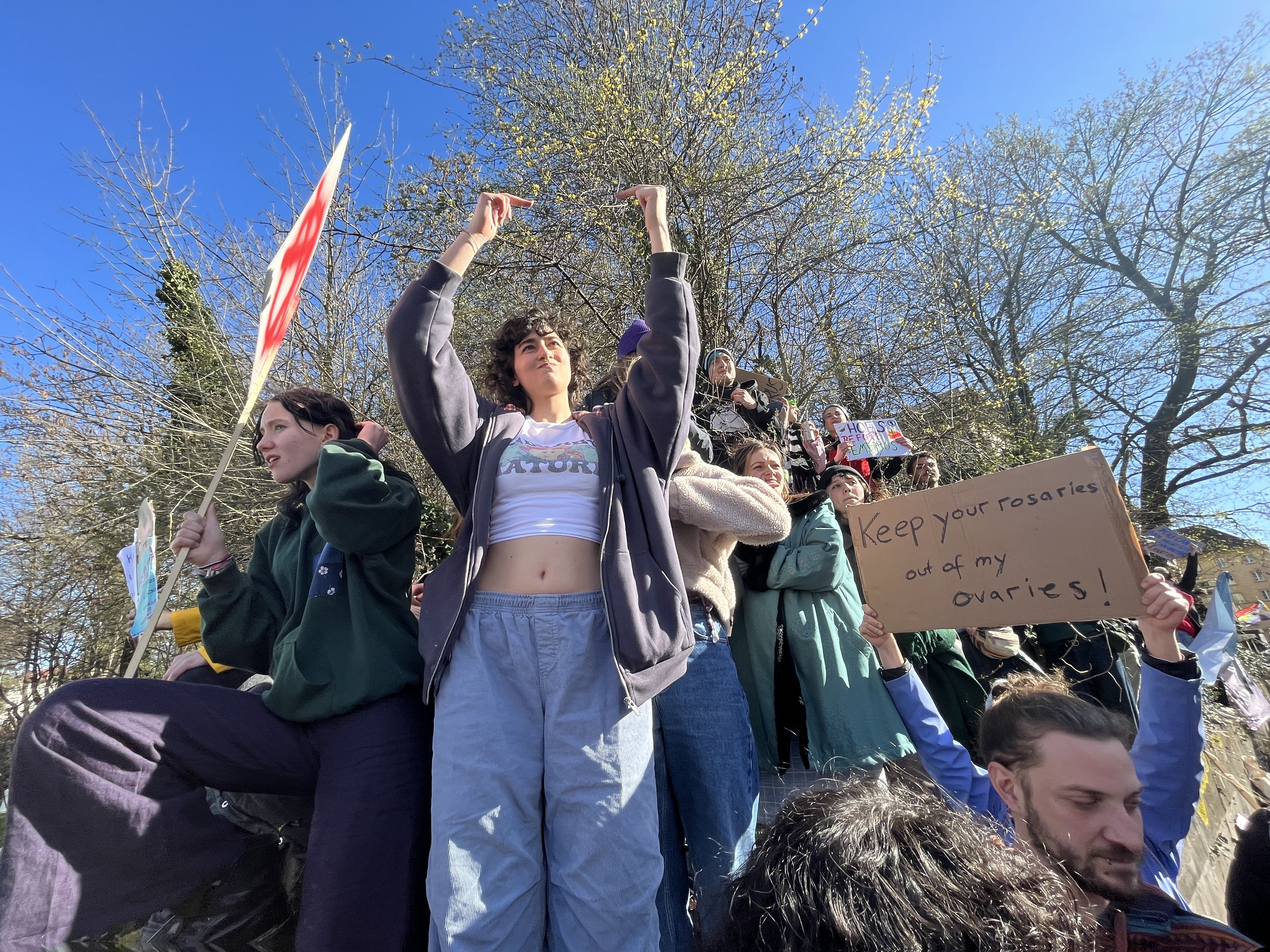 Marsch fürs Leben 2023 in München: Gegendemonstranten