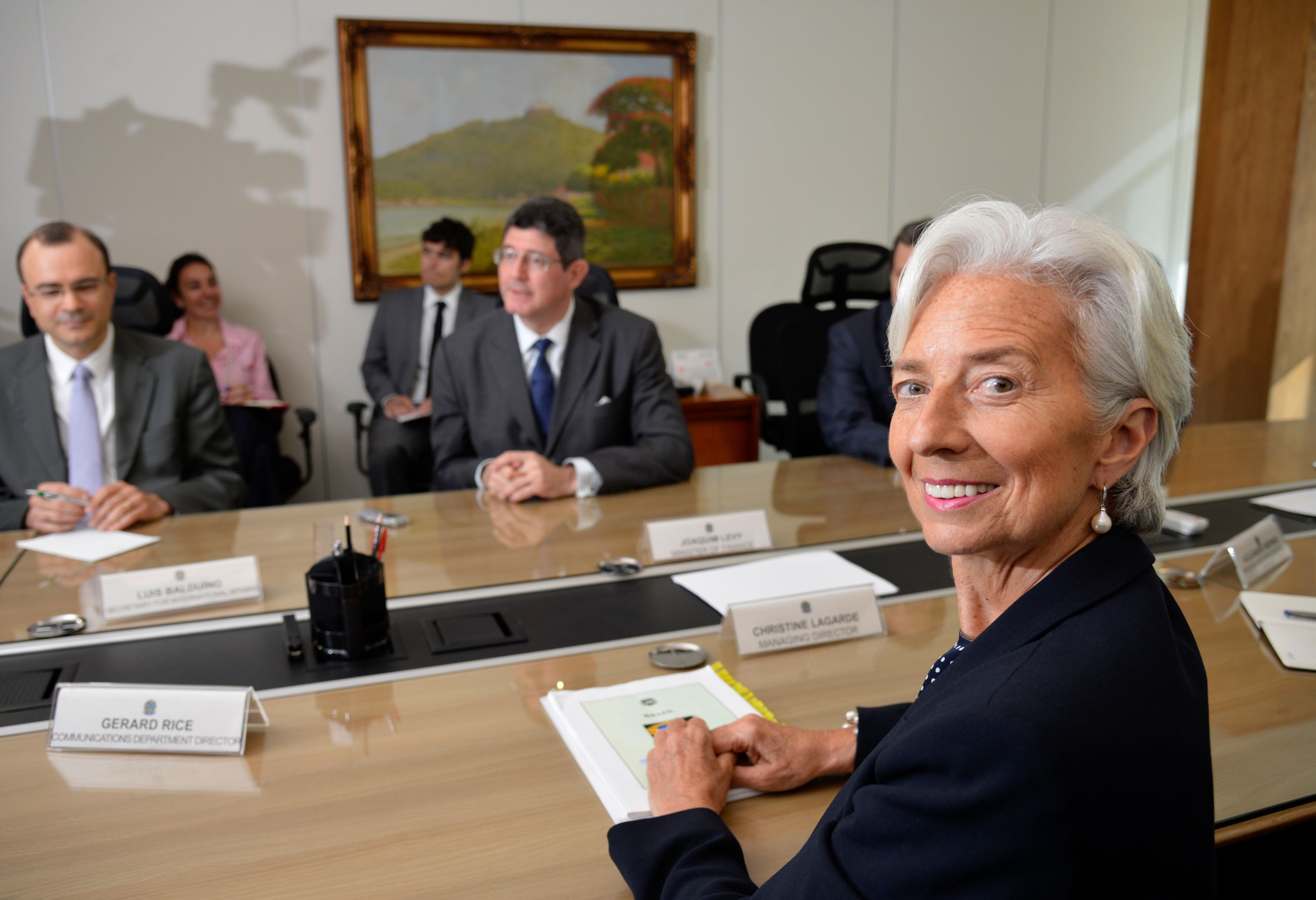 Die heutige Präsidentin der Europäischen Zentralbank (EZB), Christine Lagarde, bei Verhandlungen: „Mit Lehman Sisters wäre das nicht passiert“ Die heutige Präsidentin der Europäischen Zentralbank (EZB), Christine Lagarde, bei Verhandlungen: „Mit Lehman Sisters wäre das nicht passiert“