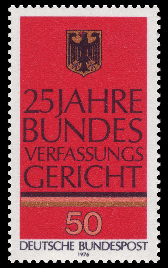 Schon früh eine integrative Figur: Das 25-jährige Jubiläum des Verfassungsgerichts würdigte die Bundespost auf einer Briefmarke Schon früh eine integrative Figur: Das 25-jährige Jubiläum des Verfassungsgerichts würdigte die Bundespost auf einer Briefmarke
