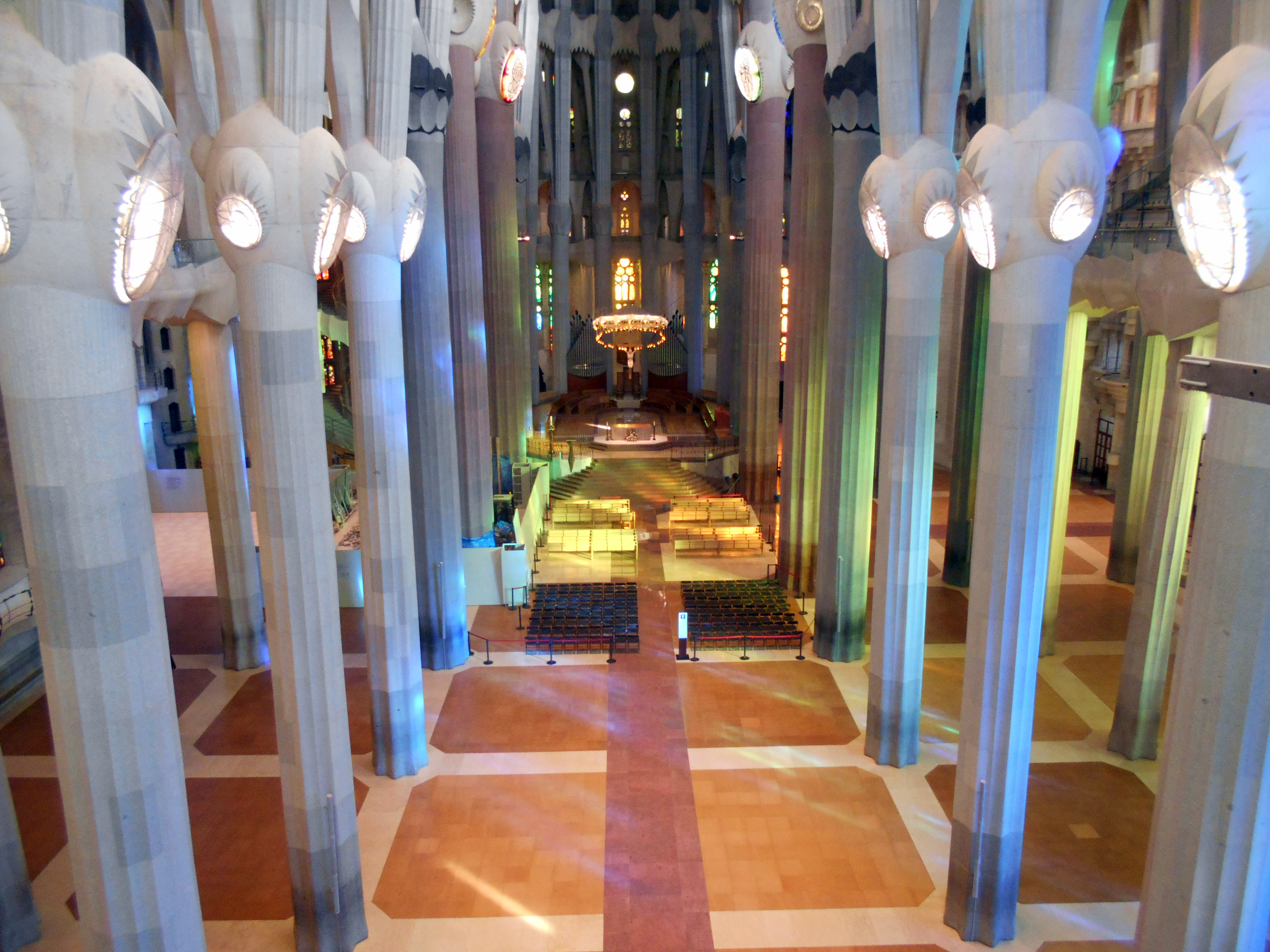 Sagrada Família, Hauptschiff mit Altar, 2017