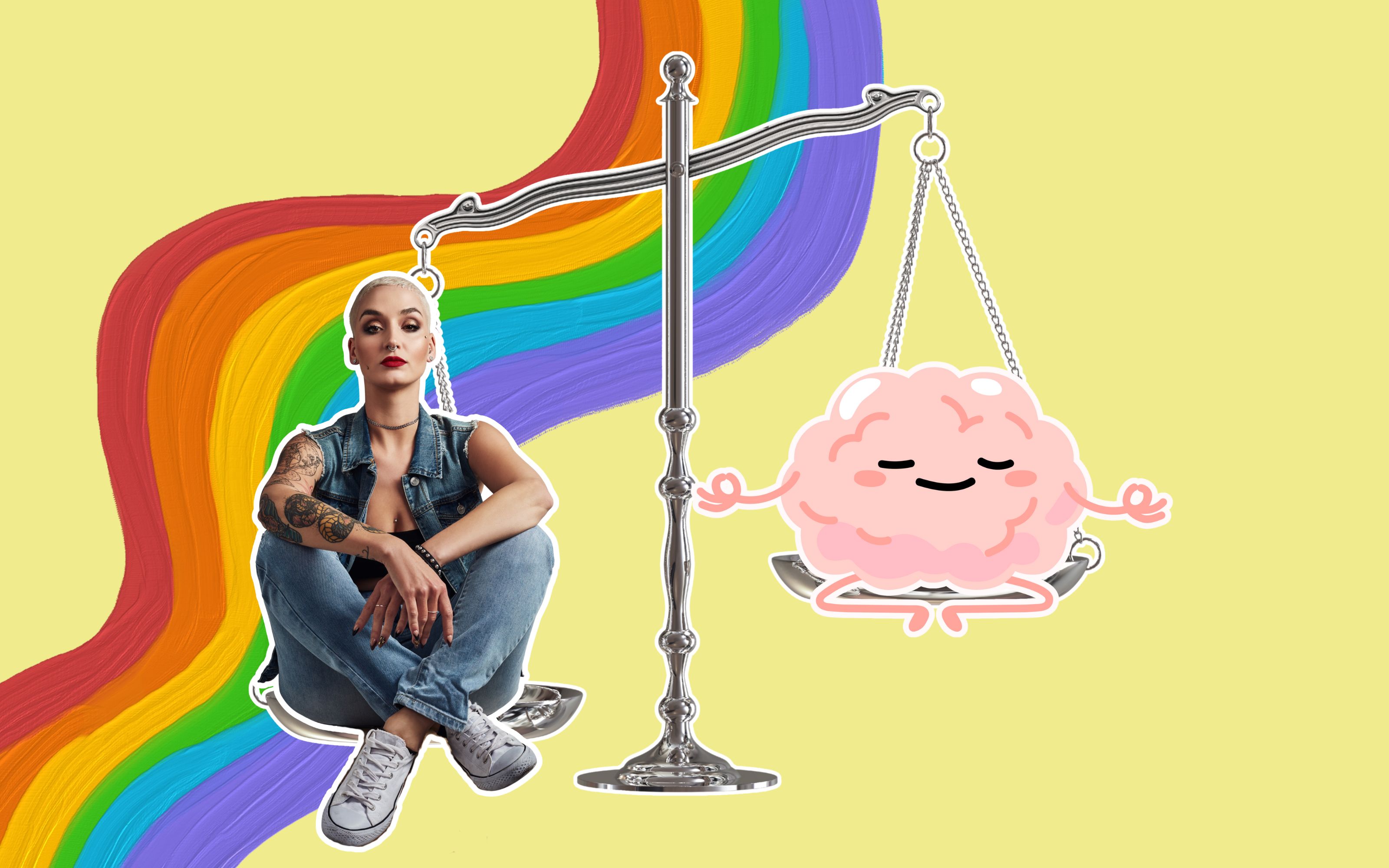 Illustration zum Relativismus der Woke-Bewegung