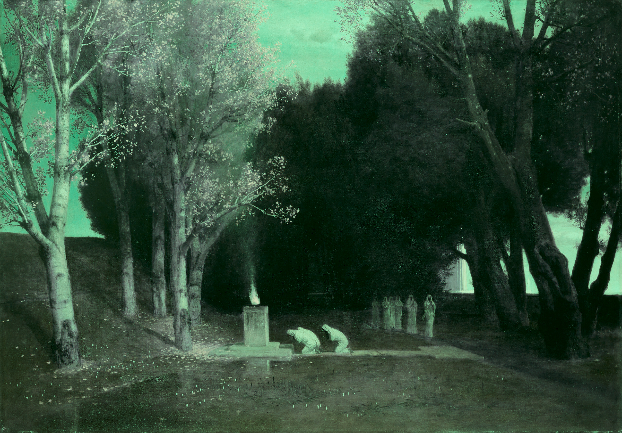 Arnold Böcklin, „Heiliger Hain“ (1882)