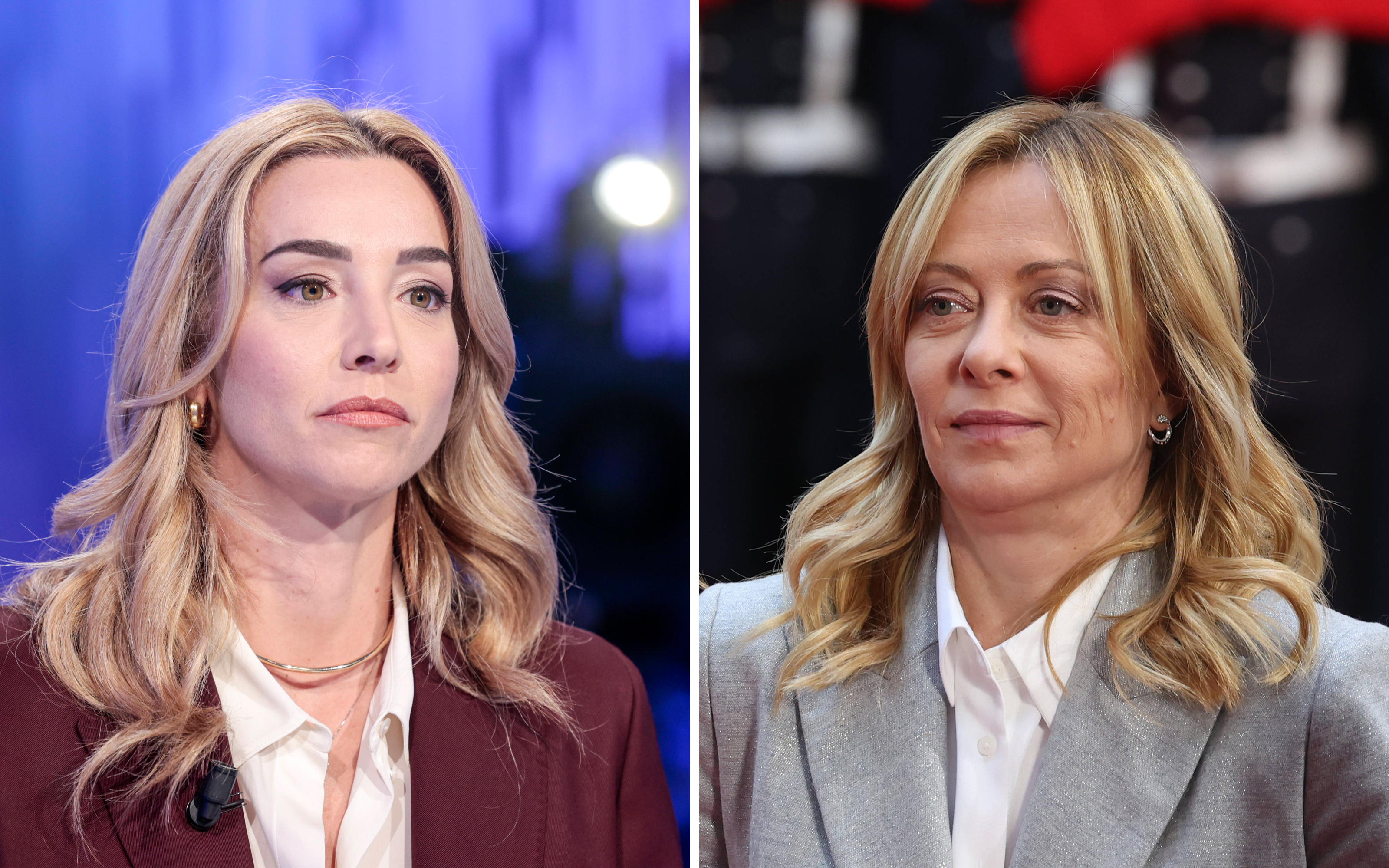 Silvia Salis (l.) und Giorgia Meloni