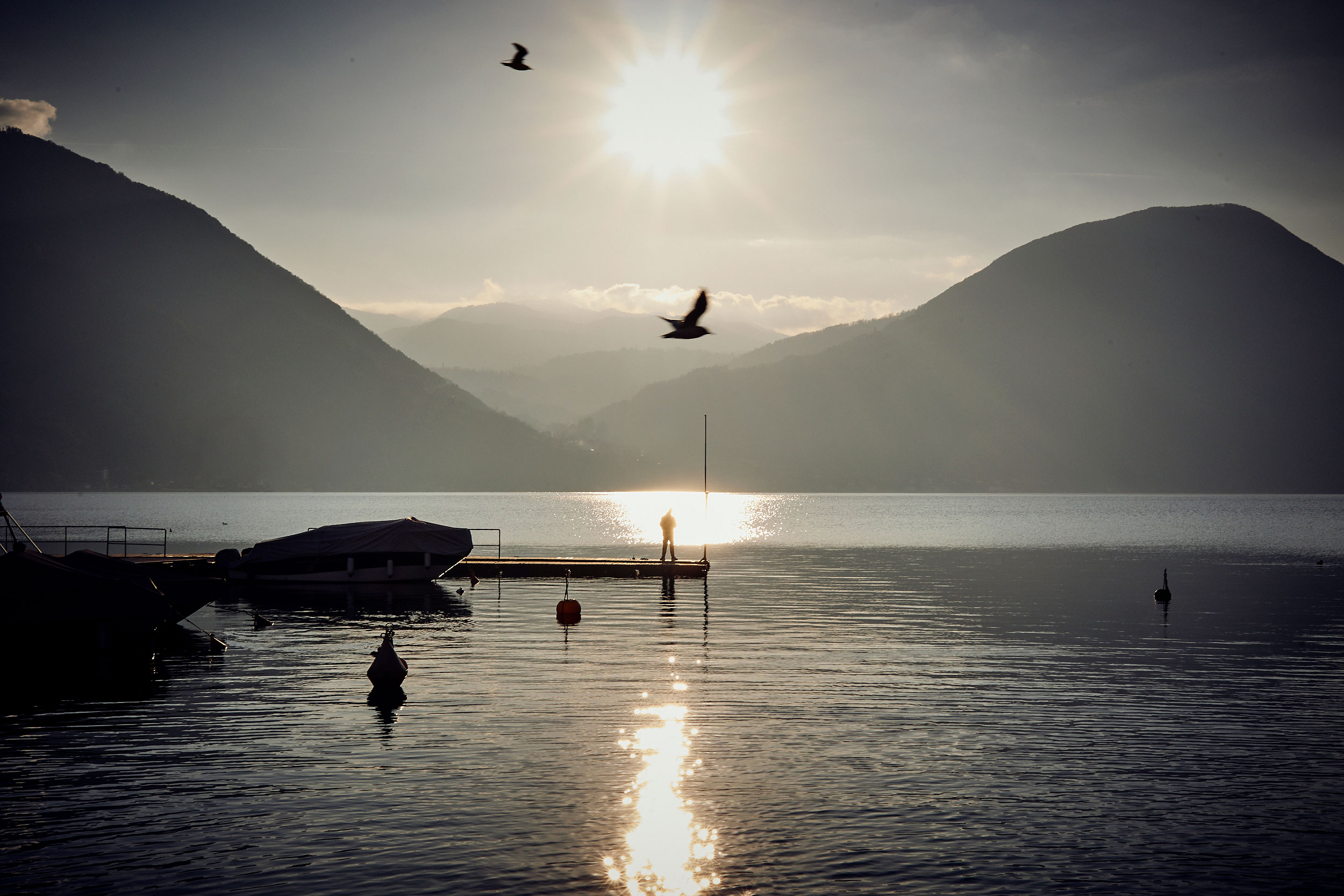 Stiller See mit Boot