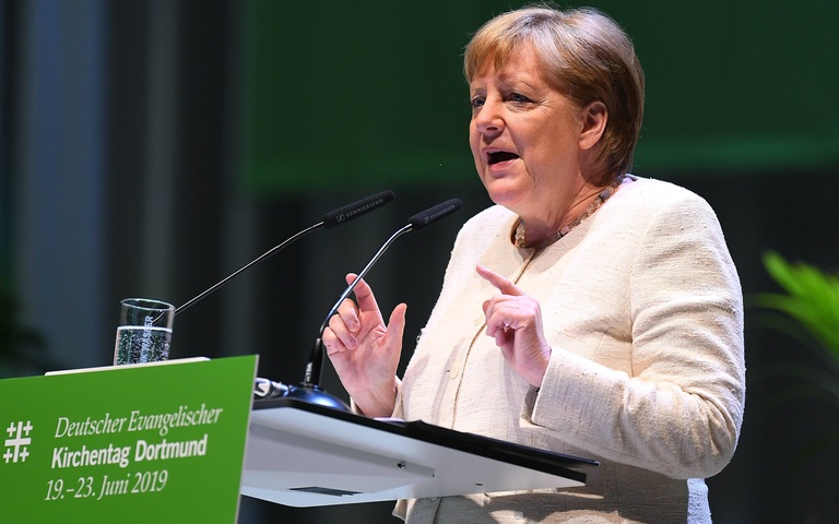 Angela Merkel auf dem Evangelischen Kirchentag 2019 in Dortmund