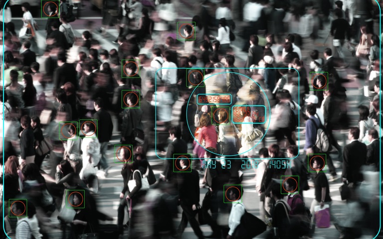 Kameraüberwachung, Gesichtserkennung, Überwachungsstaat, Symbolbild