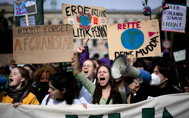 Protest in Berlin für den Erhalt des Weilers Lützerath