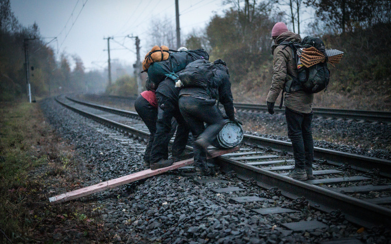 Schienenblockade durch sog. Klimaaktivisten