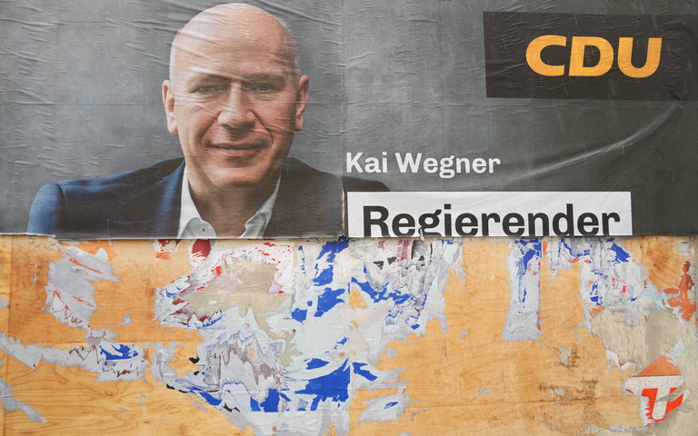 Berliner Wahlkampfplakat der CDU mit Kai Wegner