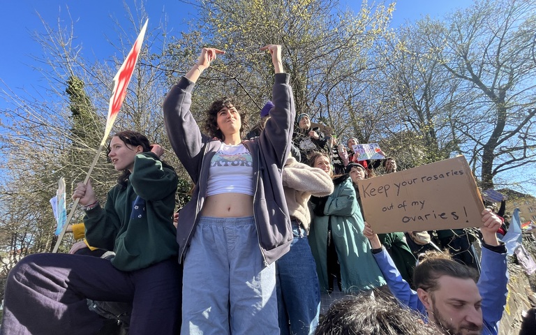 Marsch fürs Leben 2023 in München: Gegendemonstranten