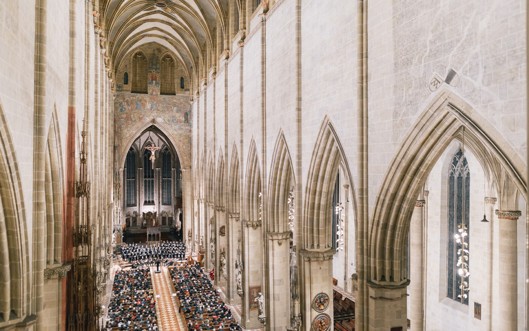 Konzert im Ulmer Münster, neue Beleuchtung, Archivbild von November 2016