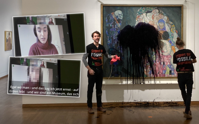 „Letzte Generation” attackiert Gemälde in Leopold-Museum in Wien