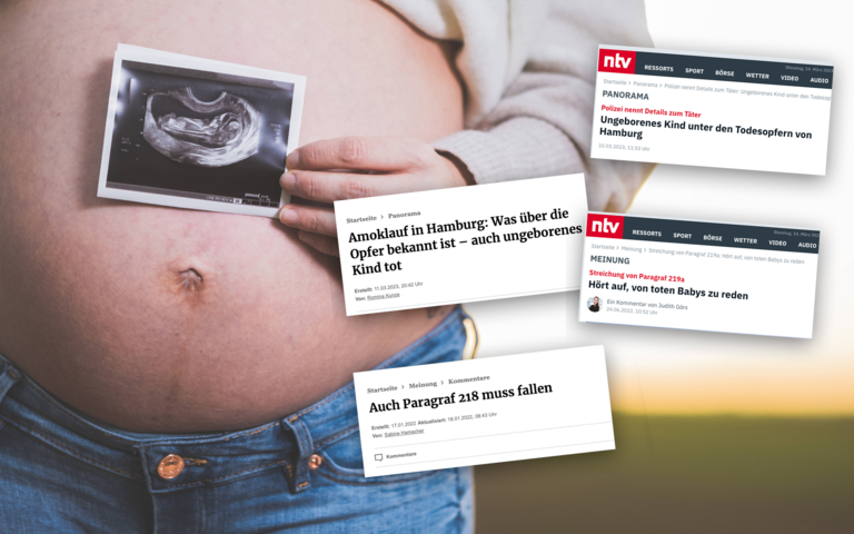 Schwangere Frau mit ungeborenem Kind