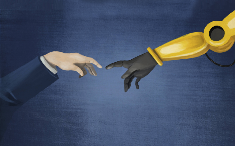 Mensch begegnet Maschine, KI, Kreativität