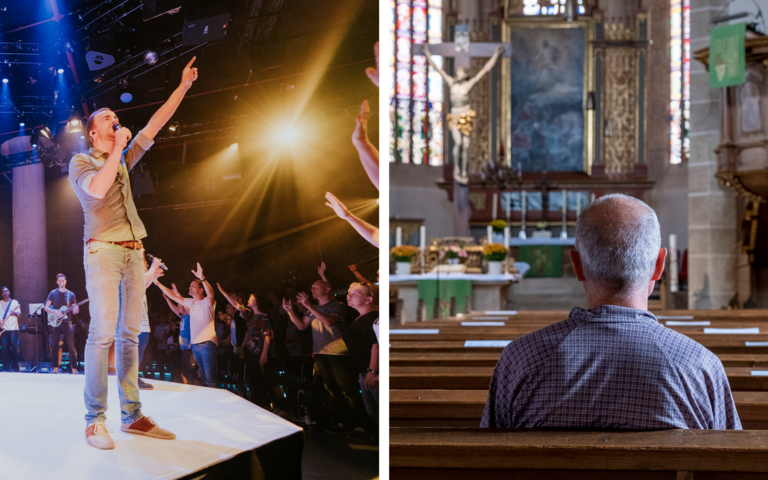 Freikirche ICF München und evangelische Kirche in Gunzenhausen