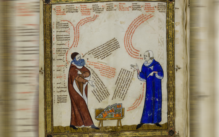 Auch für den Philosophen Ramon Llull (links) war das freie Debattieren ein wichtiger Baustein der Wahrheitsfindung