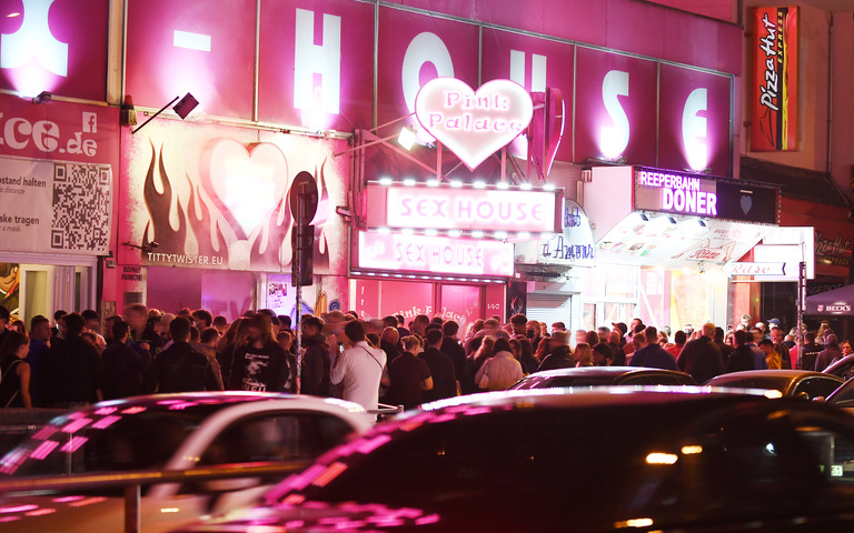 Laufhäuser auf der Reeperbahn in Hamburg