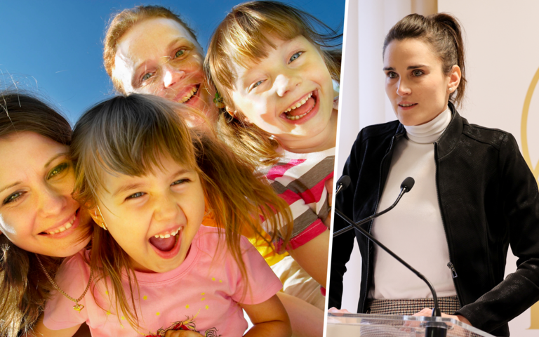 Image Ungarns stellvertretende Staatssekretärin für Jugend im Ministerium für Kultur und Innovation Zsófia Nagy-Vargha (r.): Familie als wichtigste Ressource