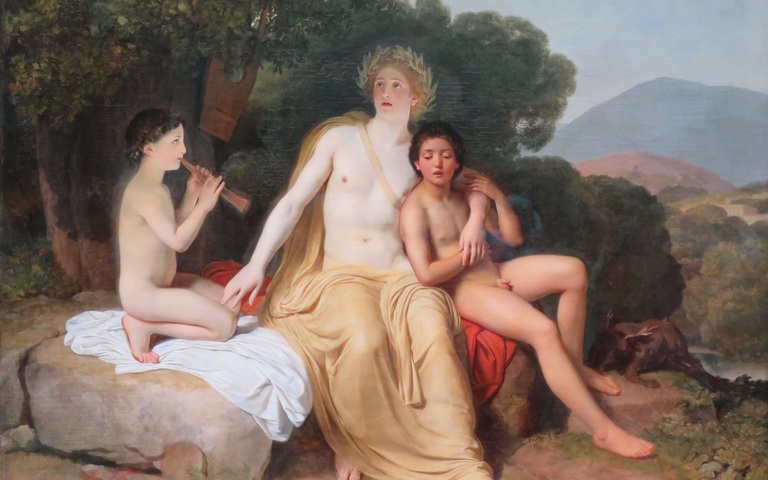 „Apollo, Hyacinthus and Cyparissus Playing Music and Singing“, Alexander Ivanov, 1831-1834, Tretyakov gallery, Moskau