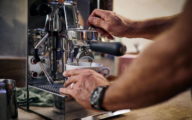 Kaffee aus der Maschine