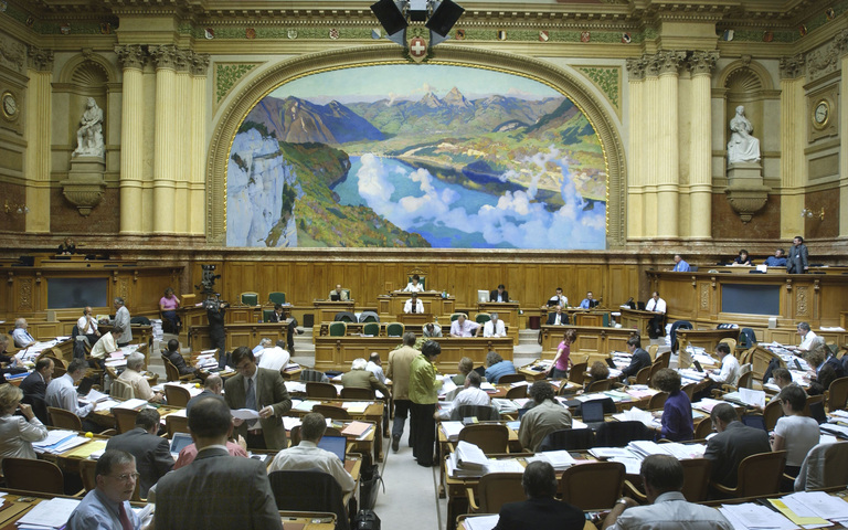 Nationalratssaal während einer Session