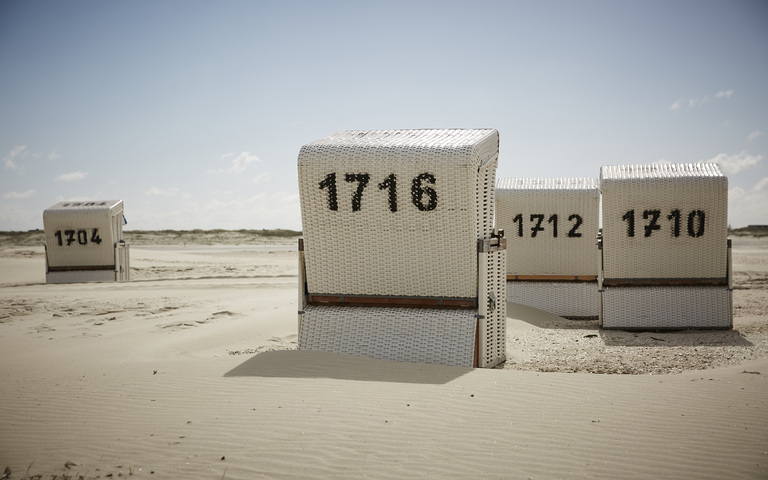 Strandkorb von hinten