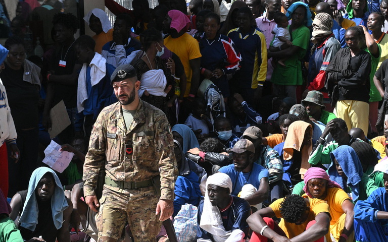 Flüchtlinge auf Lampedusa