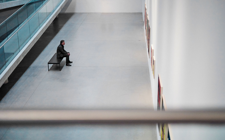 Oliver Stock im Gemäldemuseum