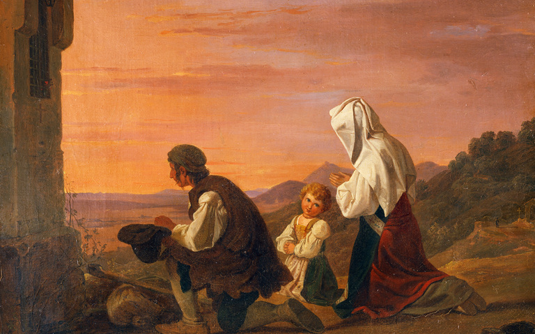 „Betende italienische Landleute“ von Franz Ludwig Catel