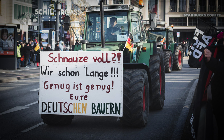 Bauernproteste in Köln am 8. Januar 2024