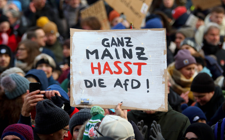 Großkundgebung gegen die AfD und Rechtsradikalismus, Frankfurt am Main, 20.01.2024