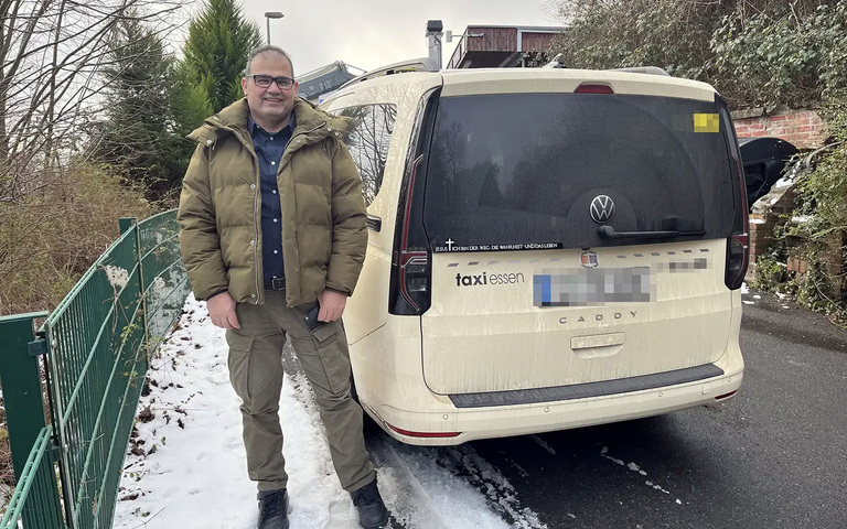 Taxifahrer Jalil Mashali