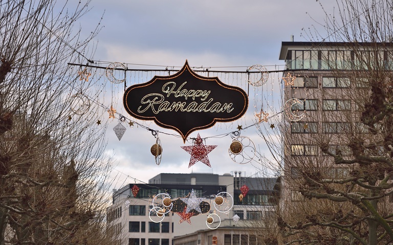 Ramadan-Beleuchtung in Frankfurt am Main