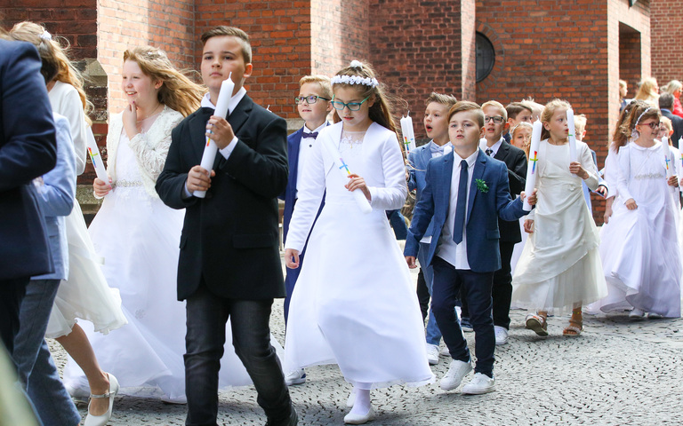 Erstkommunion St. Lamberti in Gladbeck, Mai 2022 (zur Illustration)