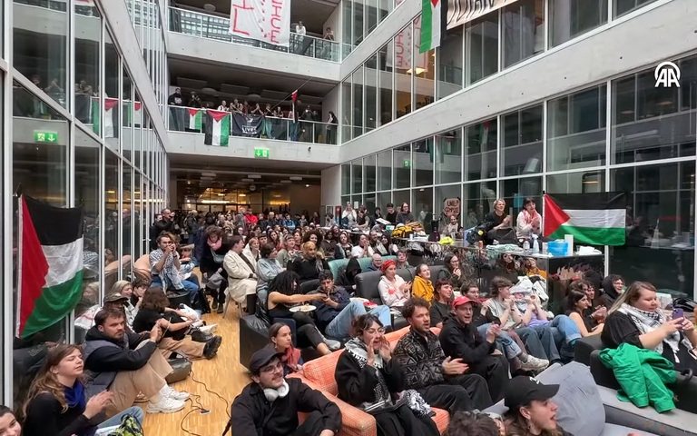 Universitäre Pro-Palästina-Proteste in Lausanne, Schweiz, Mai 2024