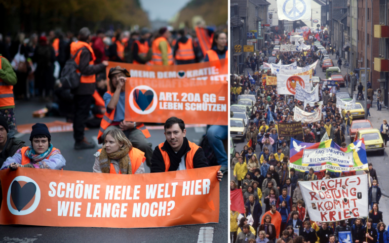 Demonstrationen damals und heute