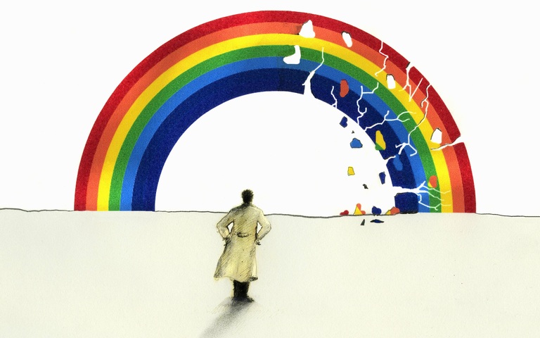 Zerbröselnder Regenbogen