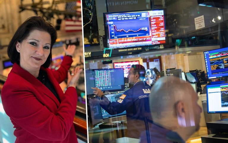 Kolumnistin Jessica Schwarzer an der New Yorker Börse
