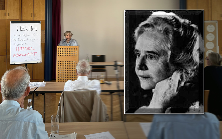 Hanna-Barbara Gerl-Falkovitz spricht auf der Tagung in Passau über Gertrud von le Fort (kl. Bild)