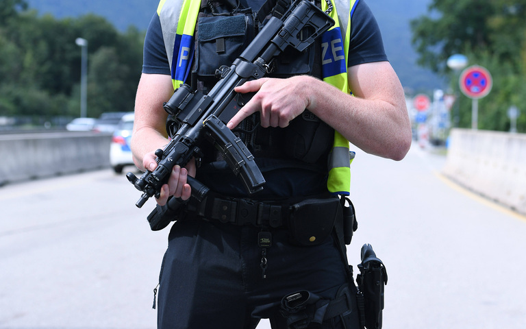 Grenzkontrollen an der deutsch-österreichischen Grenze am Übergang Walserberg