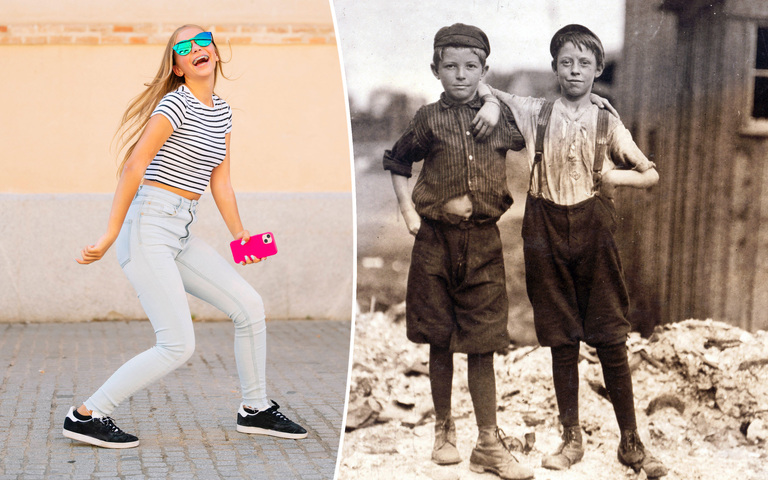 Jugendliche 2024 und 1911