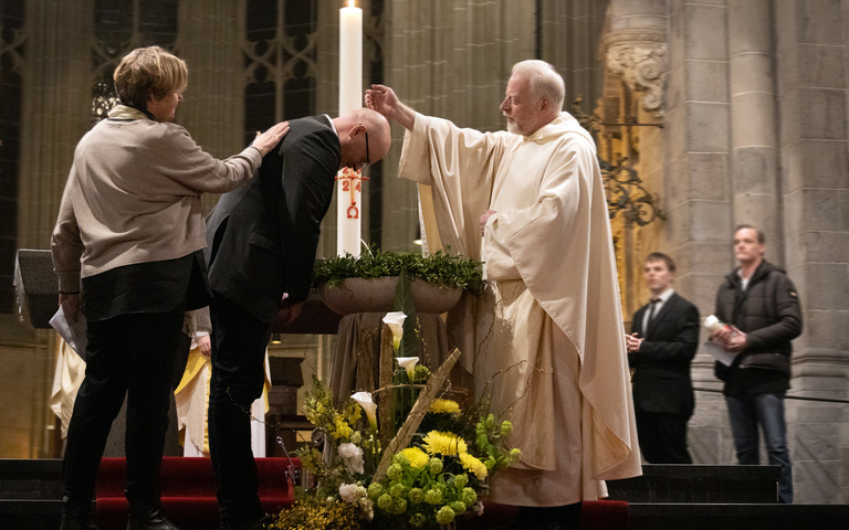 Taufe Riccardo Wagners in der Osternacht 2024, Köln