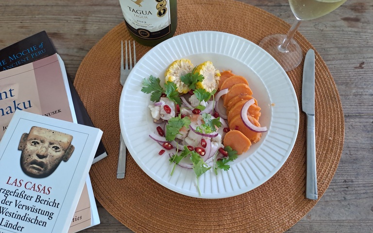 Ceviche mit Pisco Sour