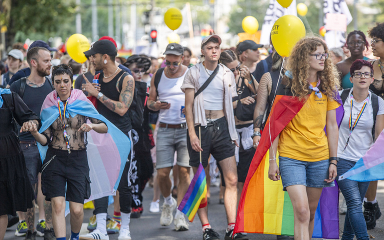 LGBTQ-Parade in Bern im August 2024