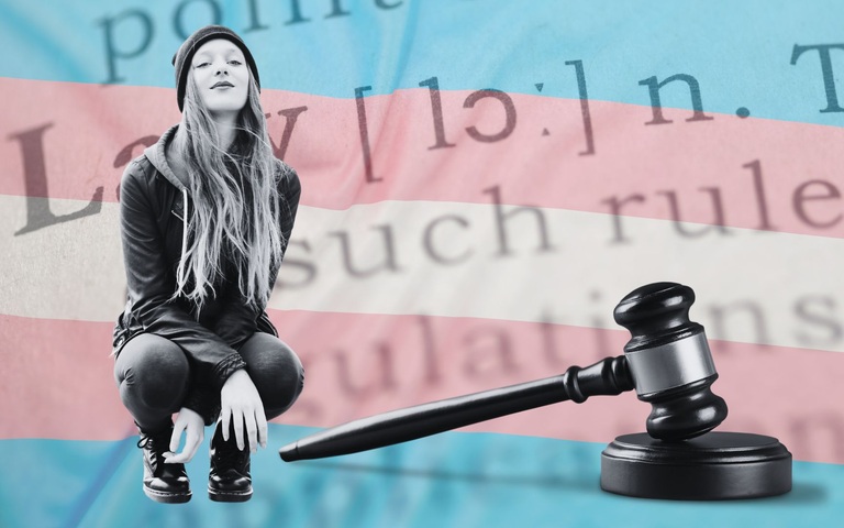 Teenager-Mädchen mit Justiz gegen Elternrechte (Symbolbild)