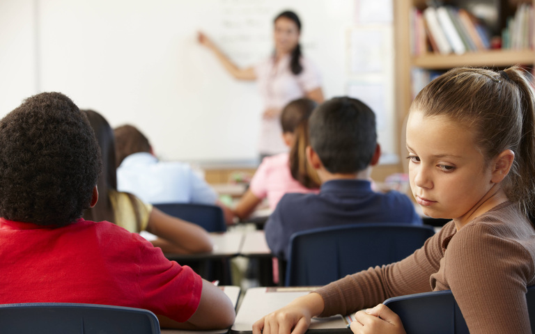 Frustrierte Schülerin