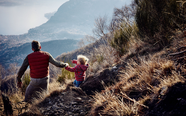 Vater mit Töchterchen