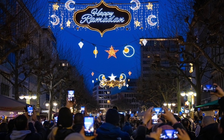 Ramadan-Beleuchtung in Frankfurt am Main, 2024